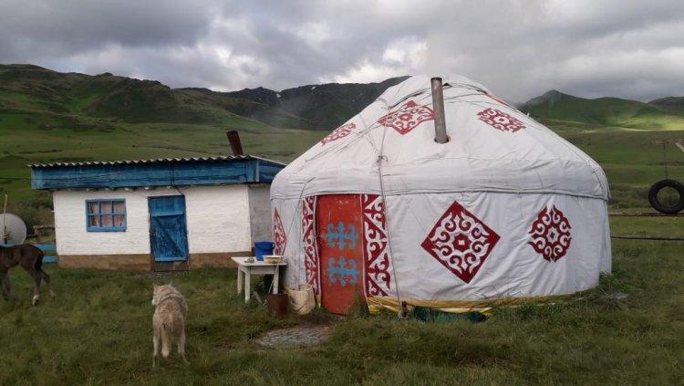 Солнечные батареи на джайлау.