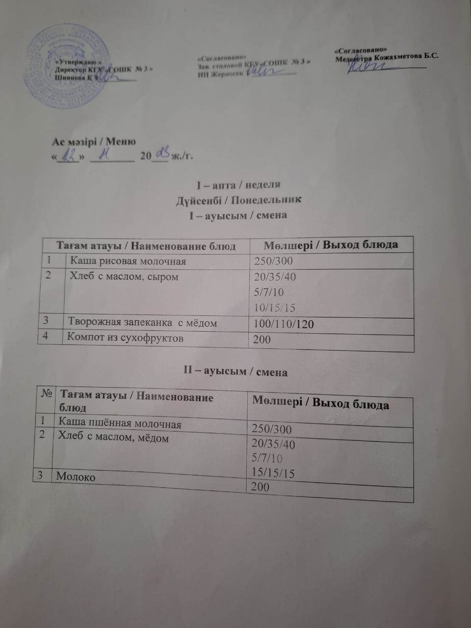 Ас мәзірі