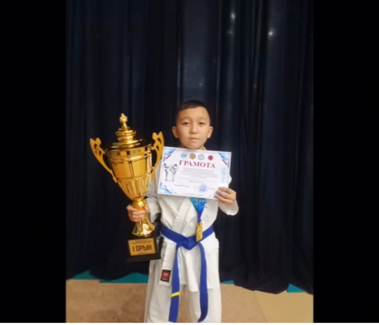 Аптаның үздік спортшысы 🥋🥋🥋🥇🥇🥇Баядилов Тэнгиз 5 "В" сынып спортшысы  Каратэдан халықаралық түрнирлердің жеңімпазы!