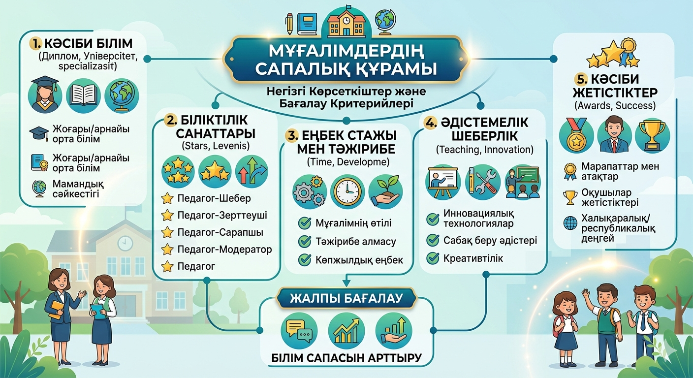Мұғалімдердің сапалық құрамы